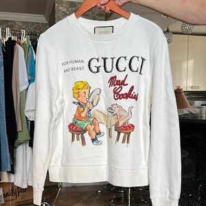Gucci White Graphic Sweatshirt